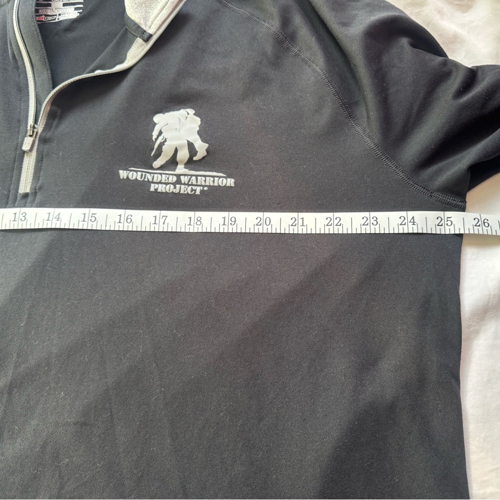 Under Armour Wounded Warrior Project Mens 2XL Loose Heatgear 1/4 Zip Shirt Black - Picture 6 of 7